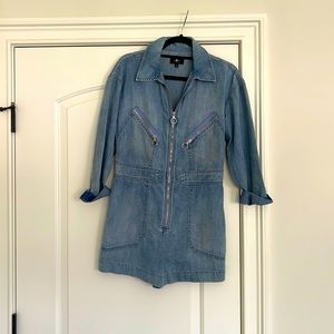7 for all mankind denim romper.